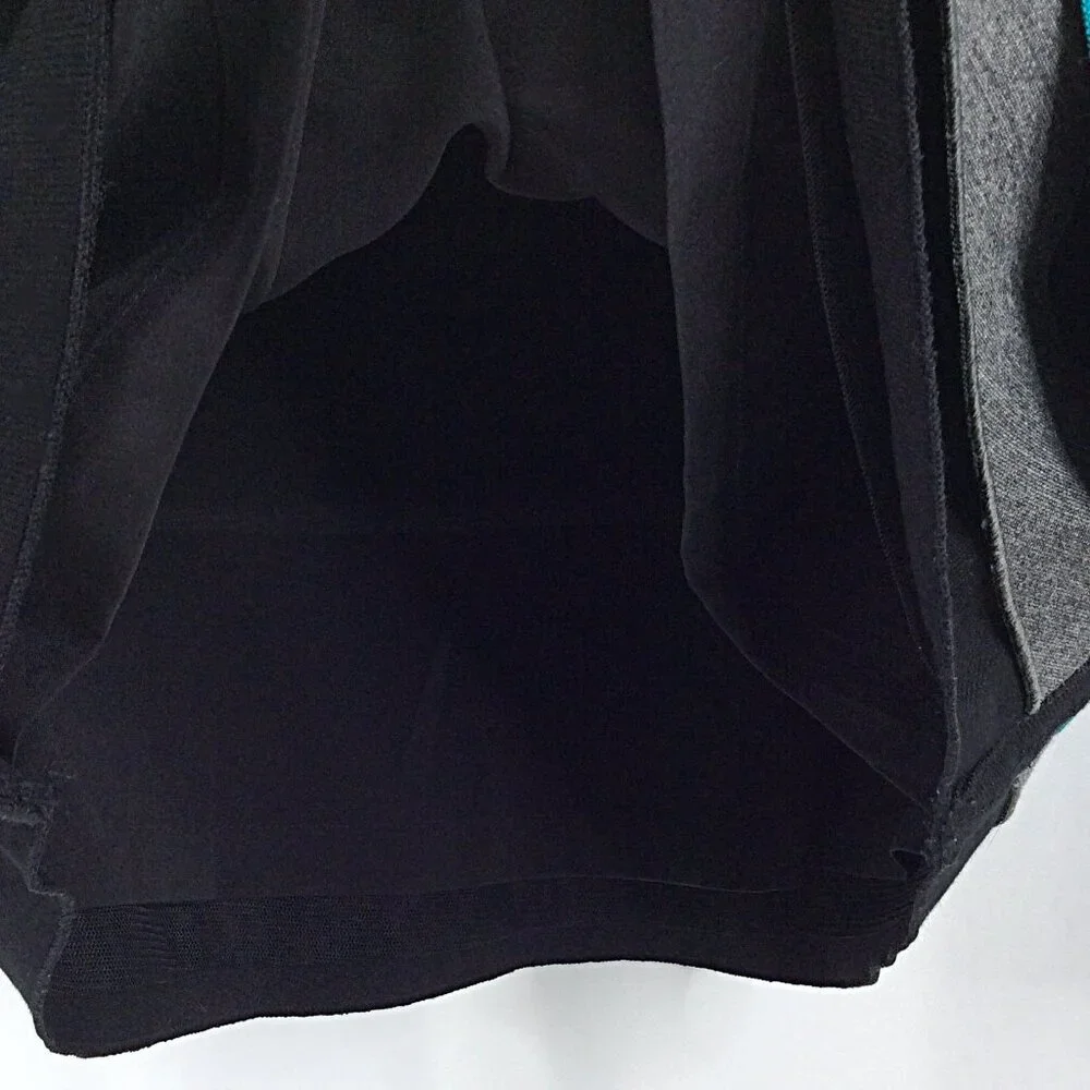WHBM White House Black‎ Market Pencil Skirt Size 0 Teal Ribbon Striped Layered